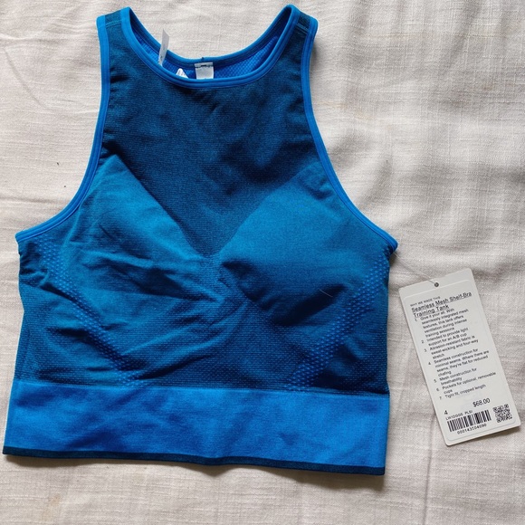 Lululemon seamless mesh shelf-bra training tank - Picture 1 of 3